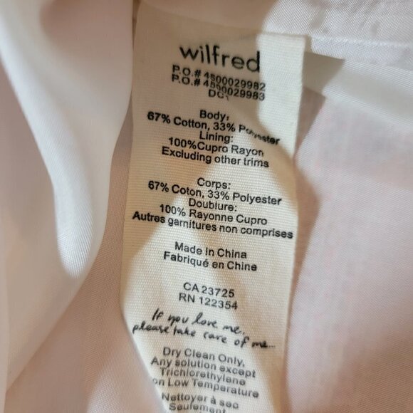 Aritzia Wilfred Tweed A Line Cotton Blend - Mini Skirt sz 4 - Picture 5 of 5